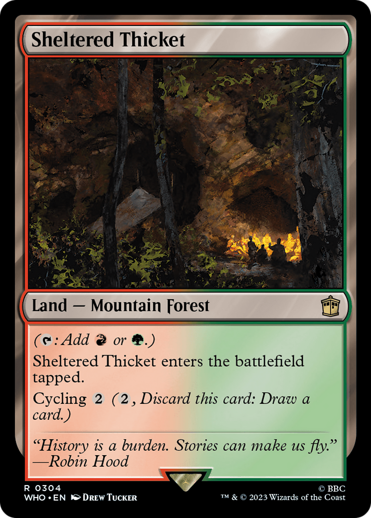 Sheltered Thicket (WHO-304) - Doctor Who Foil