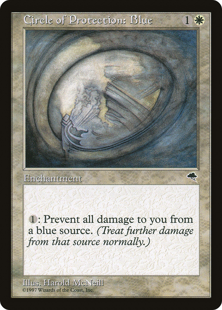 Circle of Protection: Blue (TMP-009) - Tempest