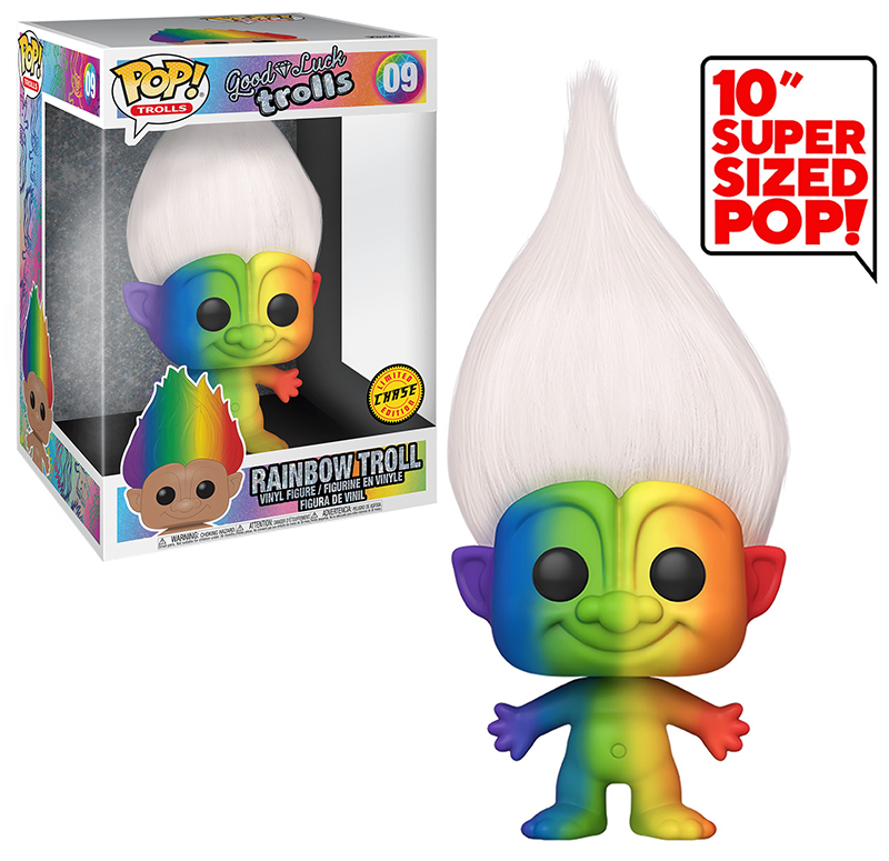 Rainbow Troll (Rainbow Body, 10-Inch, Good Luck Trolls) 09 **Chase**