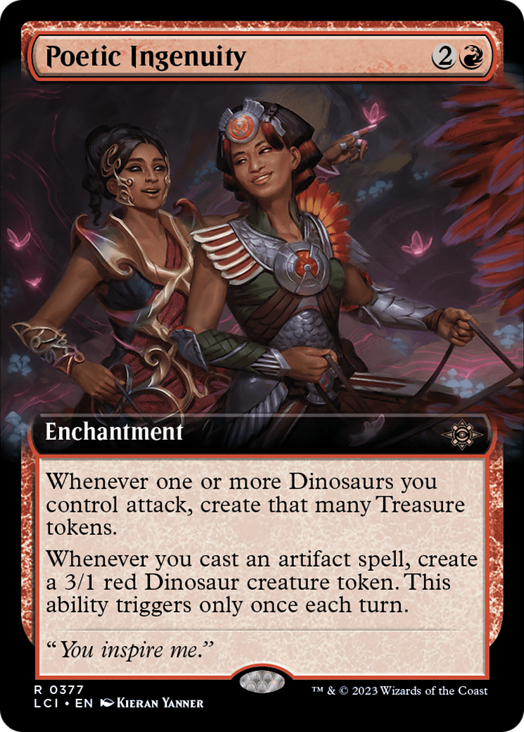 Poetic Ingenuity (LCI-377) - The Lost Caverns of Ixalan: (Extended Art) Foil