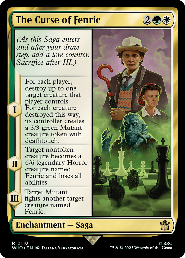 The Curse of Fenric (WHO-118) - Doctor Who Foil