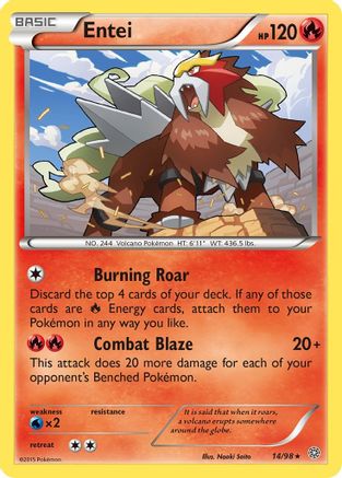 Entei 014/98 - XY Ancient Origins Reverse Holofoil