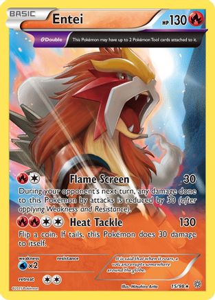 Entei 015/98 - XY Ancient Origins Holofoil