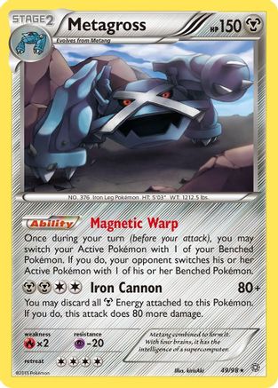 Metagross 049/98 - XY Ancient Origins Reverse Holofoil