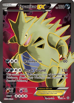Tyranitar EX (Full Art) 091/98 - XY Ancient Origins Holofoil