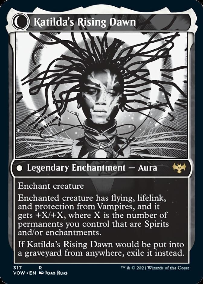 Katilda, Dawnhart Martyr // Katilda's Rising Dawn (VOW-317) - Innistrad: Crimson Vow: (Showcase, Double Faced Transform)