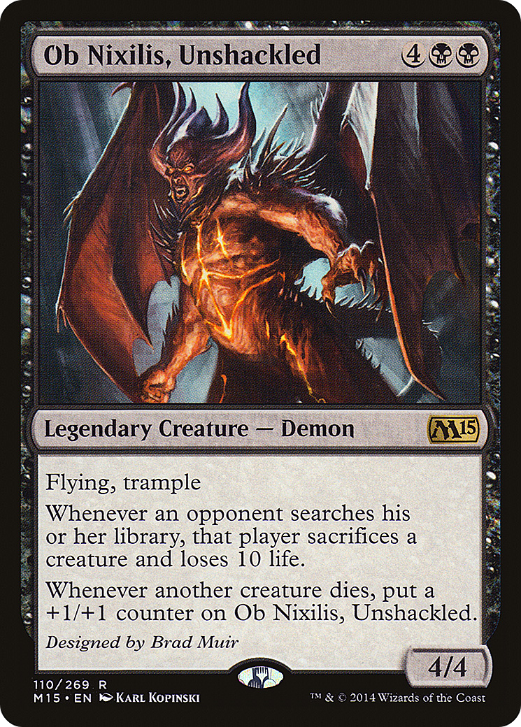 Ob Nixilis, Unshackled (M15-110) - Magic 2015 Foil