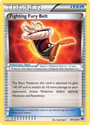 Fighting Fury Belt 099/122 - XY BREAKpoint Reverse Holofoil