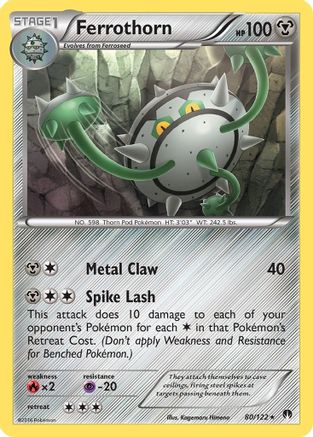 Ferrothorn 080/122 - XY BREAKpoint Reverse Holofoil