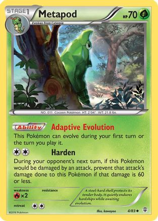 Metapod 004/83 - Generations Reverse Holofoil