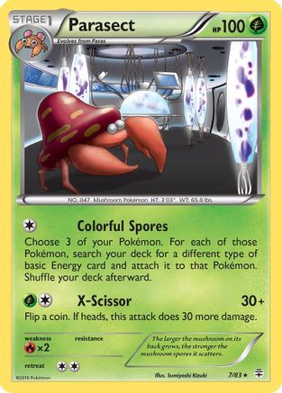 Parasect 007/83 - Generations Reverse Holofoil
