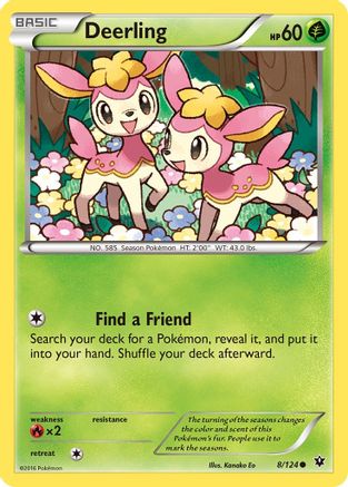 Deerling 008/124 - XY Fates Collide