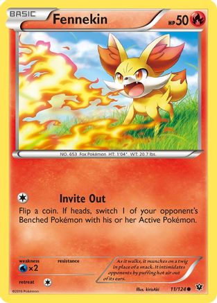 Fennekin 011/124 - XY Fates Collide