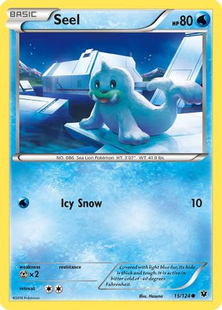 Seel 015/124 - XY Fates Collide Reverse Holofoil