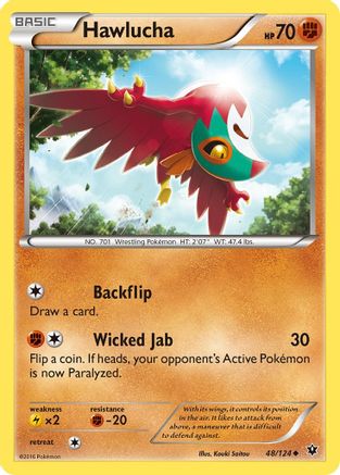 Hawlucha 048/124 - XY Fates Collide Reverse Holofoil