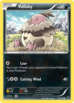 Vullaby 057/124 - XY Fates Collide Reverse Holofoil