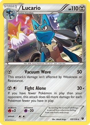 Lucario 063/124 - XY Fates Collide Holofoil