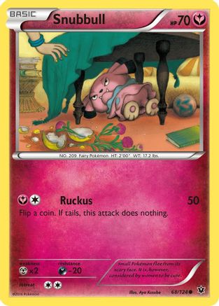 Snubbull 068/124 - XY Fates Collide Reverse Holofoil