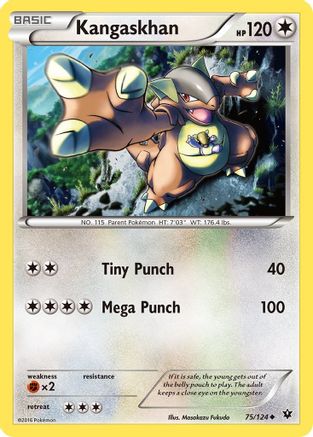 Kangaskhan 075/124 - XY Fates Collide Reverse Holofoil
