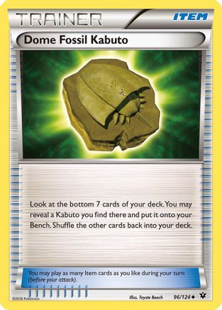 Dome Fossil Kabuto 096/124 - XY Fates Collide