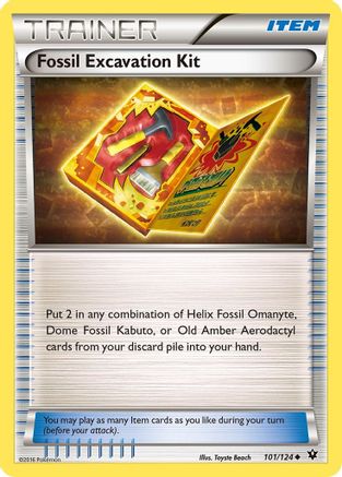 Fossil Excavation Kit 101/124 - XY Fates Collide