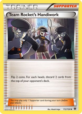 Team Rocket's Handiwork 112/124 - XY Fates Collide Reverse Holofoil
