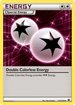 Double Colorless Energy 114/124 - XY Fates Collide Reverse Holofoil