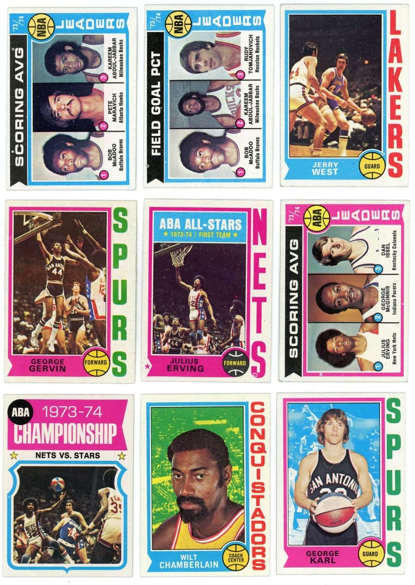 1974-75 Topps Basketball COMPLETE SET BREAK - 8 CARDS PER BOX! 2 or more HOFers per box!
