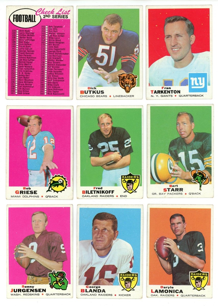 1969 TOPPS FOOTBALL COMPLETE SET BREAK - 6 CARDS PER BOX! (1) HOFER IN EVERY BOX!