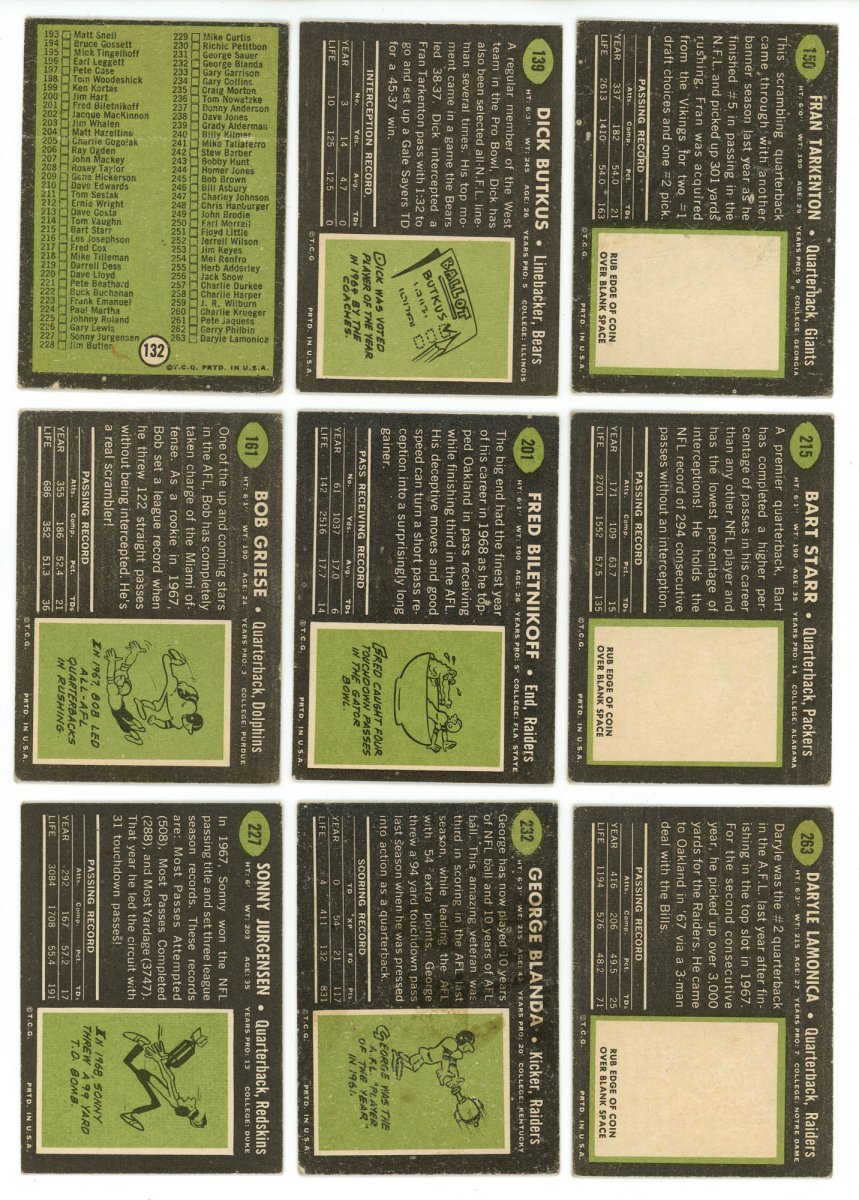 1969 TOPPS FOOTBALL COMPLETE SET BREAK - 6 CARDS PER BOX! (1) HOFER IN EVERY BOX!