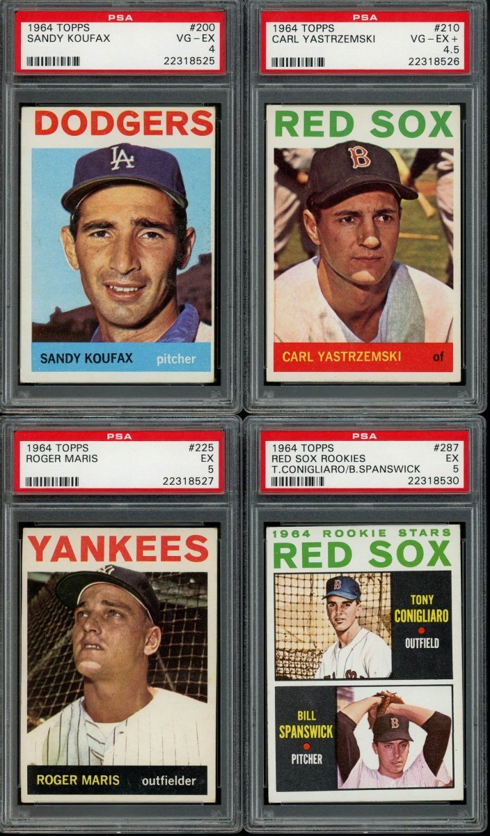1964 TOPPS BASEBALL COMPLETE SET BREAK - 10 CARDS PER BOX! INCLUDES 1 OR MORE HOFER AND HIGH NUMBER CARD!