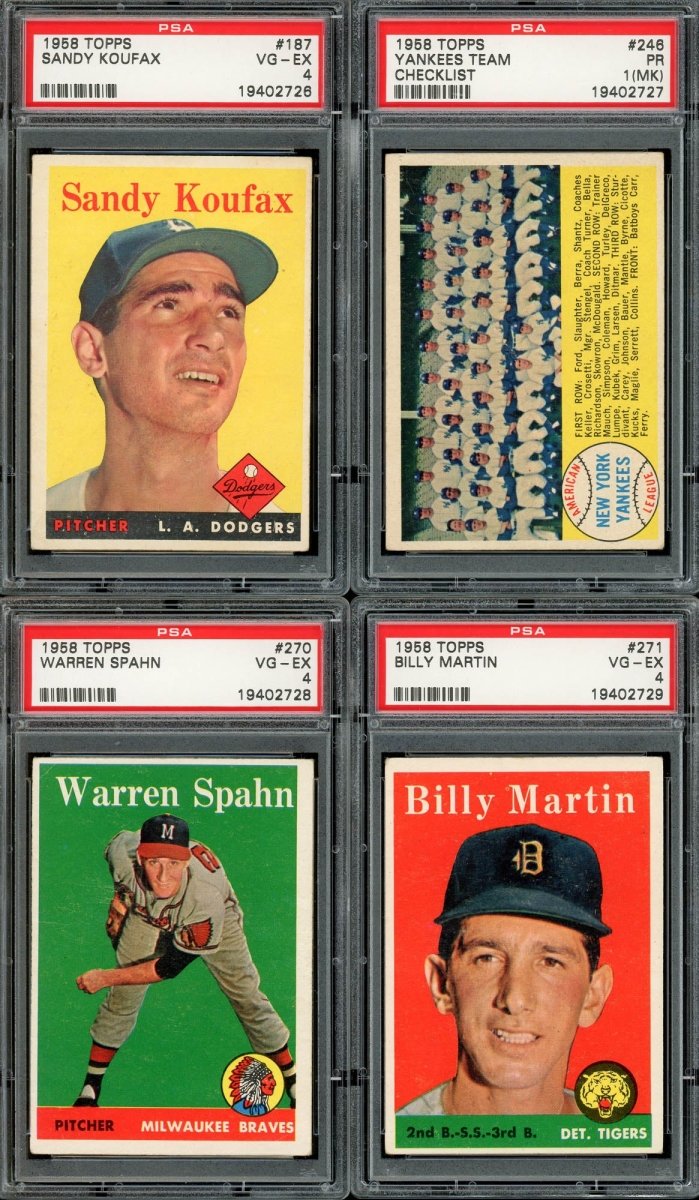 1958 TOPPS BASEBALL COMPLETE SET BREAK - 5 CARDS PER BOX!
