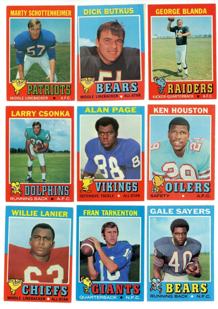 1971 TOPPS FOOTBALL COMPLETE SET BREAK - 10 CARDS PER BOX! 2 HOFERS per box!