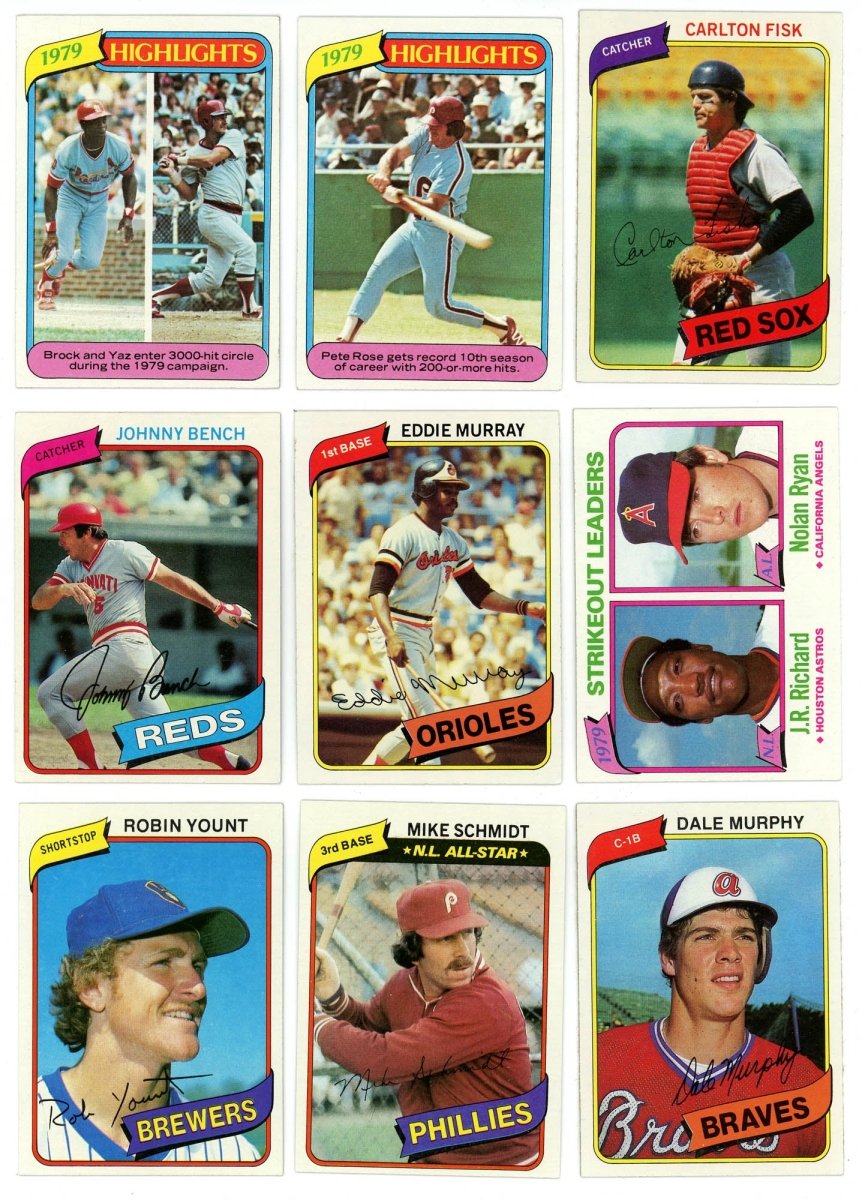 1980 TOPPS COMPLETE SET BREAK - 30 CARDS PER BOX! 2 HOFERS PER BOX!
