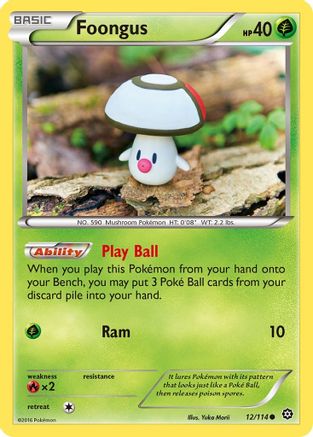 Foongus 012/114 - XY Steam Siege Reverse Holofoil