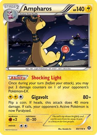 Ampharos 040/114 - XY Steam Siege Holofoil