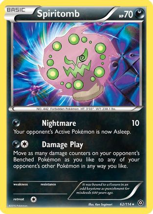 Spiritomb 062/114 - XY Steam Siege Reverse Holofoil
