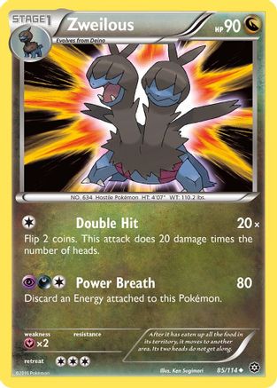 Zweilous 085/114 - XY Steam Siege