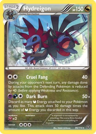 Hydreigon 086/114 - XY Steam Siege Holofoil