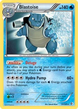 Blastoise (BW Boundaries Crossed) 031/149 - Deck Exclusives