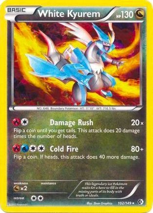 White Kyurem (BW Boundaries Crossed) 102/149 - Deck Exclusives Holofoil
