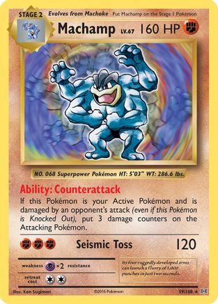 Machamp 059/108 - XY Evolutions Reverse Holofoil