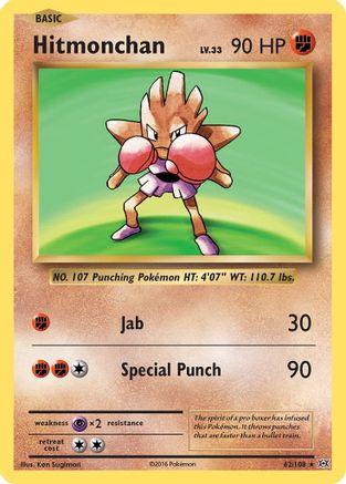 Hitmonchan 062/108 - XY Evolutions Holofoil