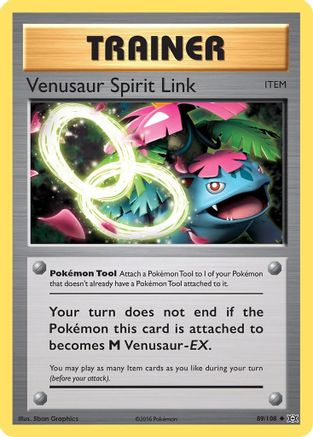 Venusaur Spirit Link 089/108 - XY Evolutions Reverse Holofoil