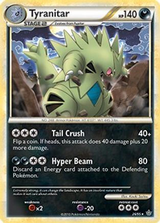 Tyranitar (HGSS Unleashed) 026/095 - Deck Exclusives Holofoil