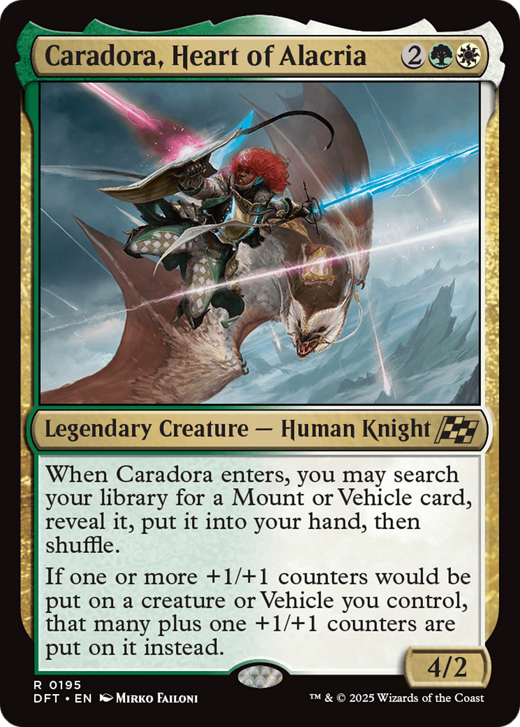 Caradora, Heart of Alacria (DFT-195) - Aetherdrift Foil