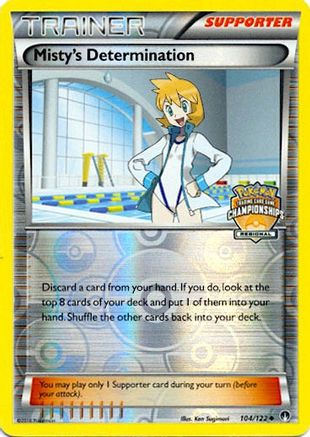 Misty's Determination 104/122 - League & Championship Cards - Reverse Holofoil
