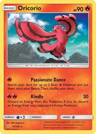 Oricorio 014/145 - SM Guardians Rising Reverse Holofoil