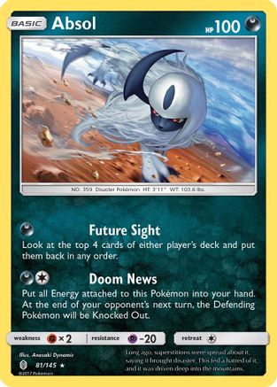Absol 081/145 - SM Guardians Rising Holofoil