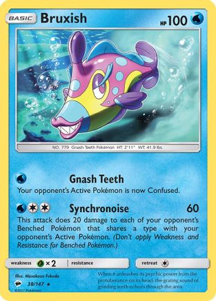 Bruxish 038/147 - SM Burning Shadows Reverse Holofoil